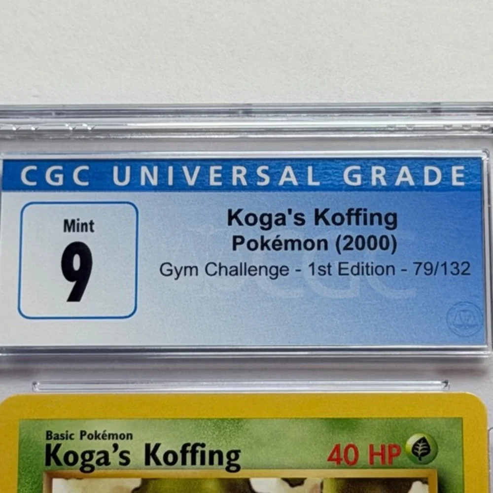 Pokemon‎ Koga's Koffing 1st Edition Gym Challenge 79/132 CGC 9 NM/Mint+ 2000